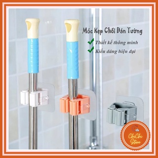 Móc kẹp chổi dán tường,móc kẹp giữ cây lau nhà, móc treo kẹp chổi, gài chổi dán tường chịu lực tốt_CC888
