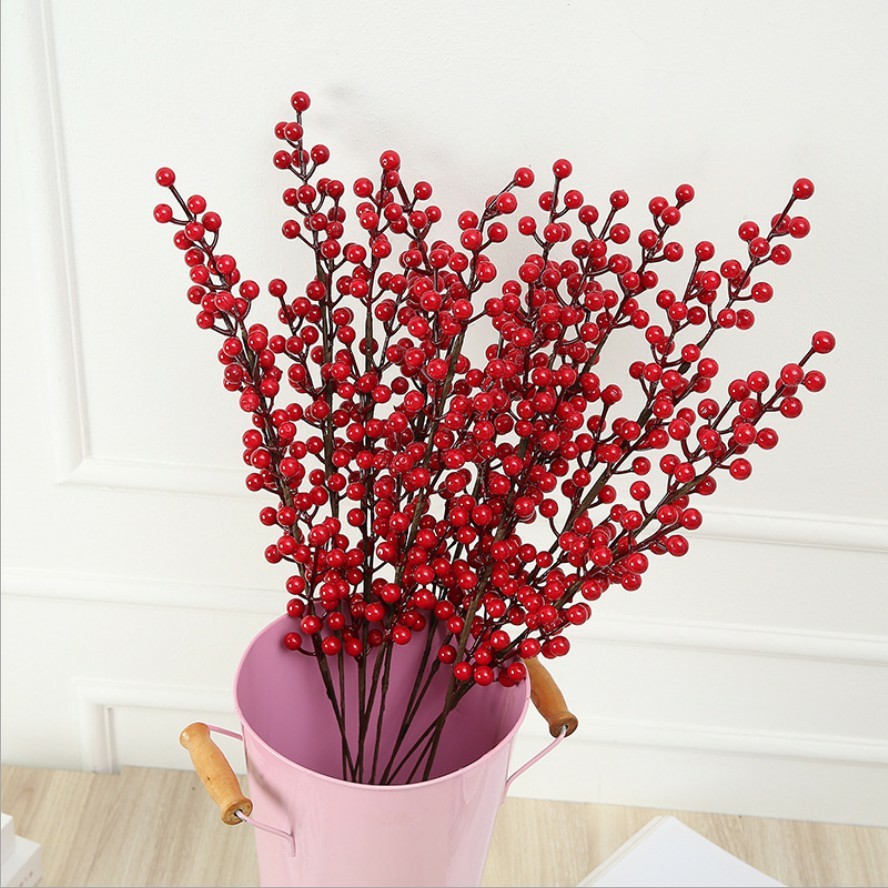Cành đào đông (cherry) giả cao cấp, trang trí nhà cửa, văn phòng, decor (cành 12 nhánh)SHOPEMTRANG07Hoa giả Decor