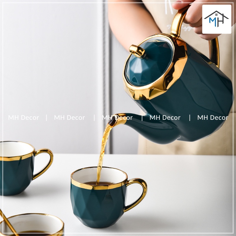 Bộ ấm trà sứ cao cấp - MH199