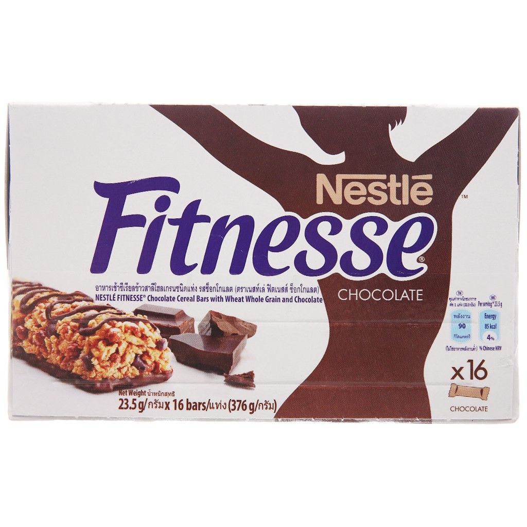 Ngũ cốc Nestlé Fitnesse vị socola hộp 376g