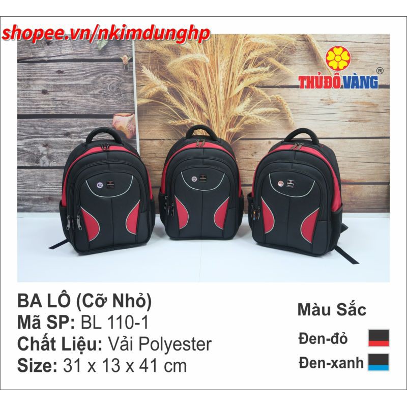 Balo học sinh cấp 2 ( cỡ nhỏ), Thủ Đô Vàng, Mã SP: BL 110 | BigBuy360 - bigbuy360.vn