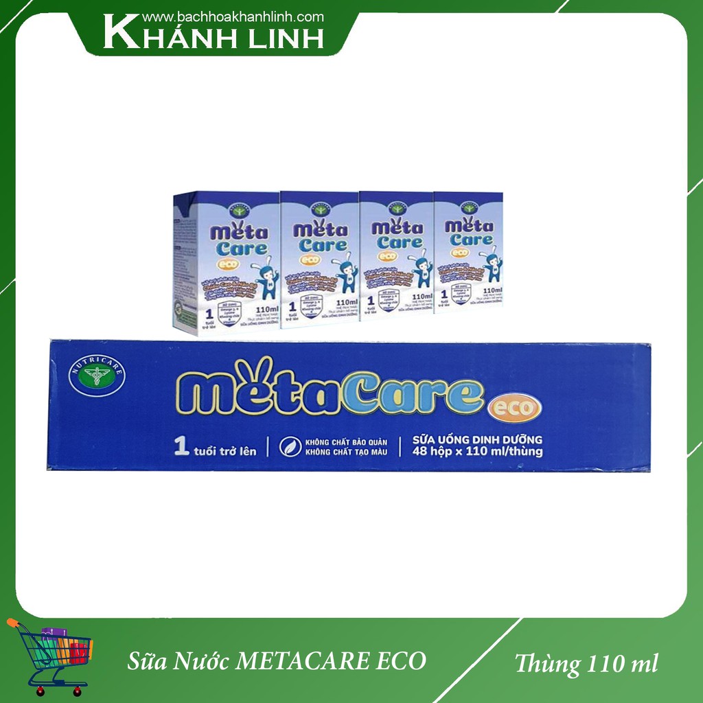 Sữa nước Metacare Eco 110ml thùng 48 hộp