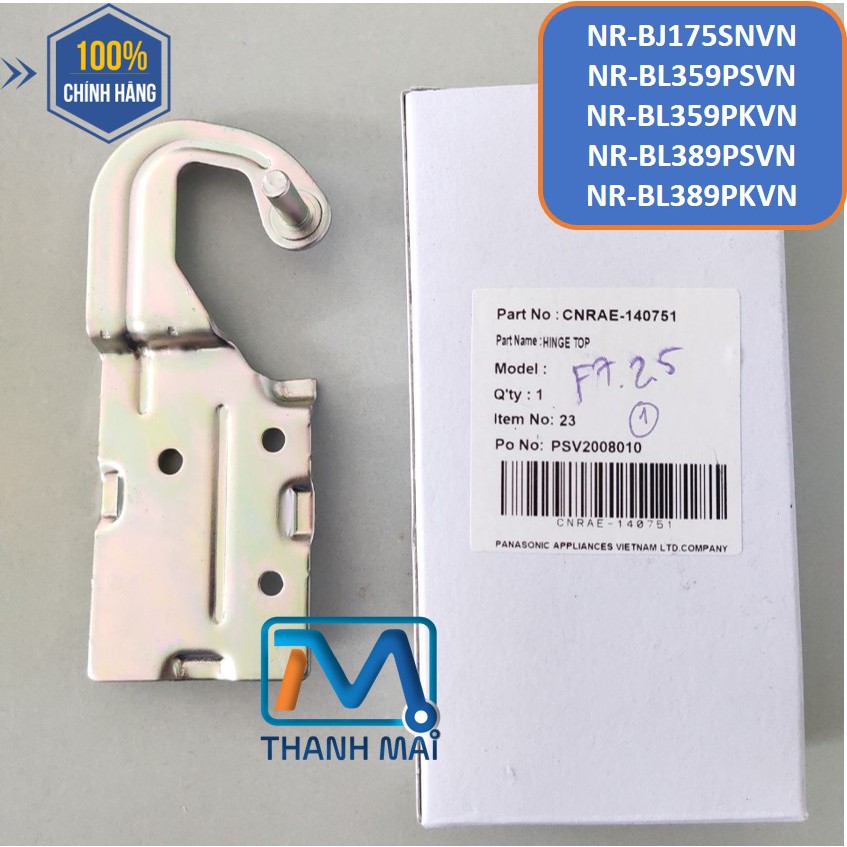 Bản Lề Trên Tủ Lạnh Panasonic  NR-BJ175SNVN // BL359PSVN // BL359PKVN&lt;br&gt;// BL389PSVN // BL389PKVN