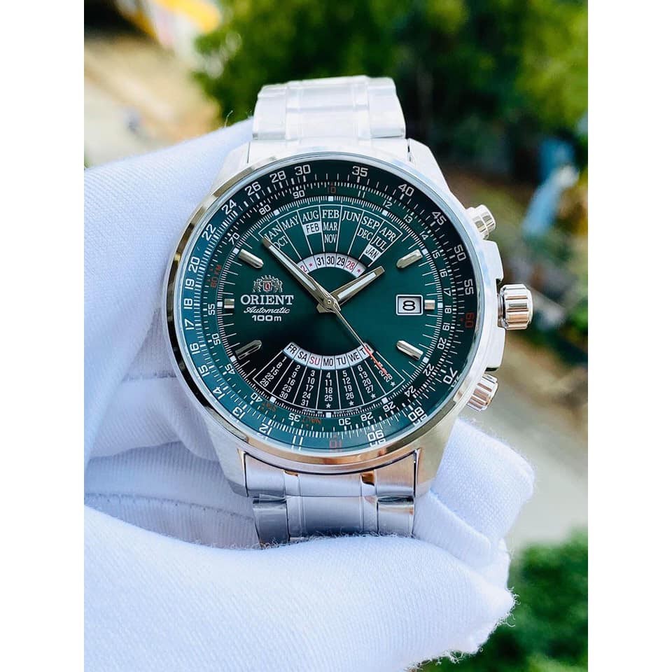 Đồng hồ nam Orient Automatic Vạn niên FEU07007FX - Xanh lục bảo
