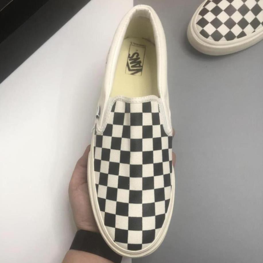 Giày Vans Slip On Checkerboard Cao Cấp Đi Học Đi Chơi Full Size Nam Nữ (36-43)
