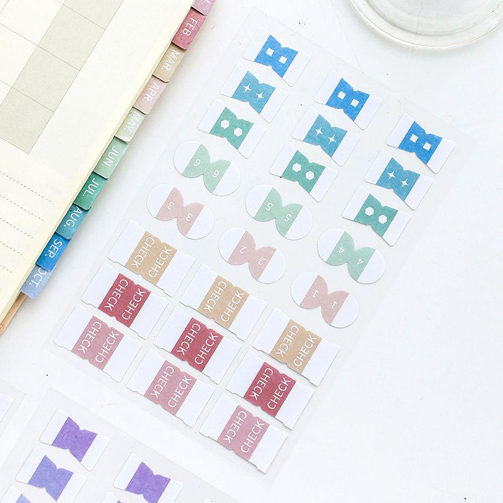 Sticker Giấy Dán Trang Trí Sổ Tay Nhiều Hình Dạng Màu Sắc Phong Cách Vintage
