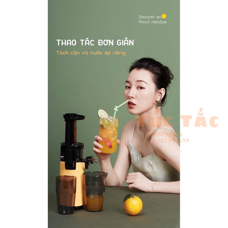 Máy Ép Chậm Mini Nội Địa Trung - Máy Ép Hoa Quả Trái Cây -  Bảo Hành 6 Tháng