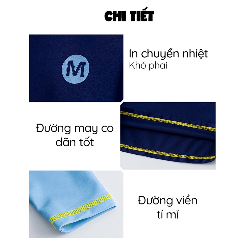 Đồ bơi trẻ em , Đồ bơi bé trai tay dài | chất vải chống nắng size lớn đến 40kg cho bé trai đến 10 tuổi