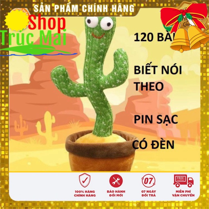 Đồ chơi xương rồng nhảy múa cho bé, có 120 bài hát vui nhộn, thông minh biết nhại tiếng, giải tr