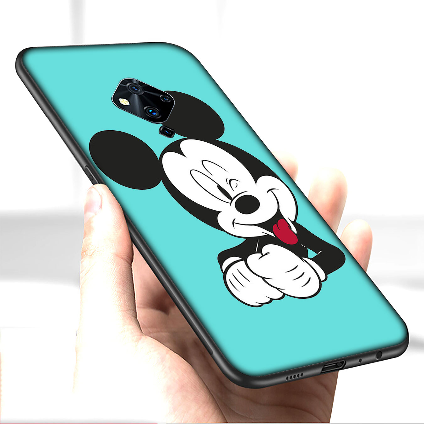 Ốp Điện Thoại Silicon Mềm Hình Chuột Mickey Màu Đỏ Cho Huawei P30 Pro Lite Y6 Y7 Y9 Prime 2019 2018 Y9Prime