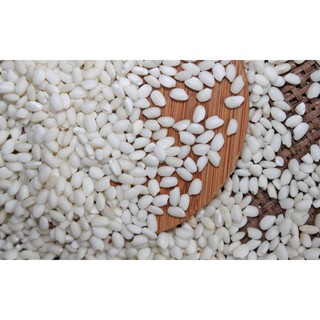 Gạo Nếp Cái Hoa Vàng túi 5Kg - Bao PP Trắng Trơn