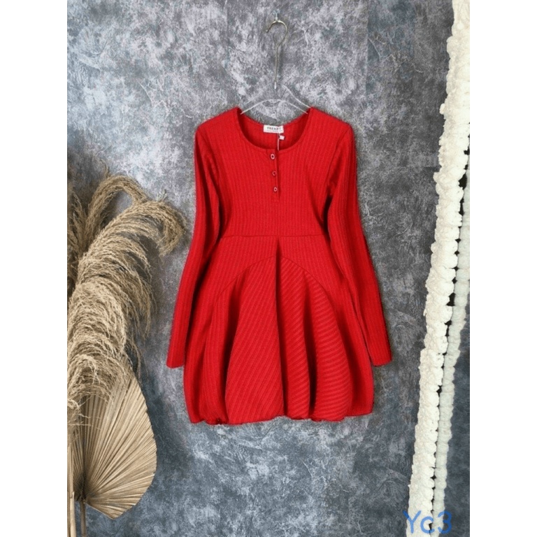 FREE SHIP- ĐẦM THUN BORIP TÔN DÁNG TAY DÀI KÍN ĐÁO CỰC HOT PU