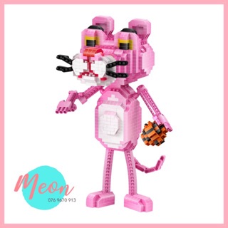 Xếp hình lego Miniblock - Báo Hồng Size L