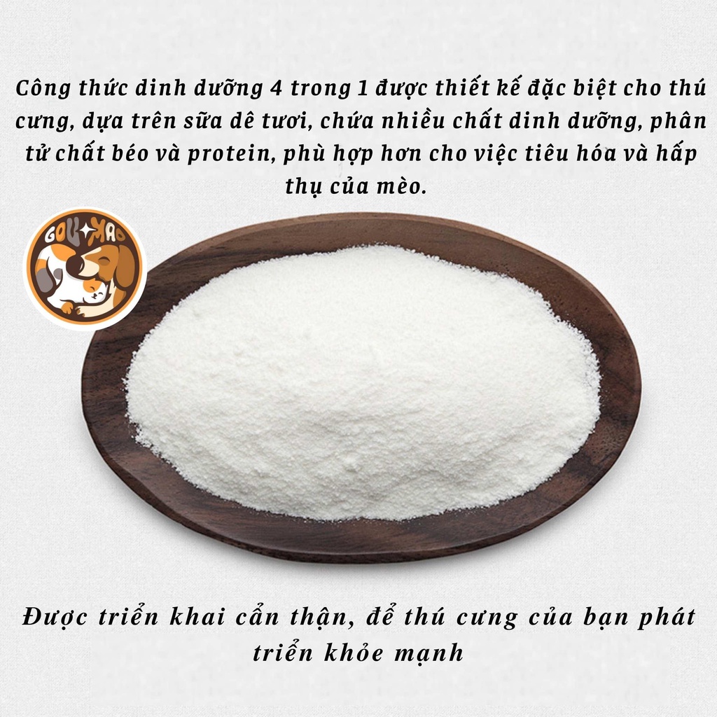 SỮA DÊ DÀNH CHO MÈO CON, MÈO MANG THAI BORAMMY - GOUMAO PET