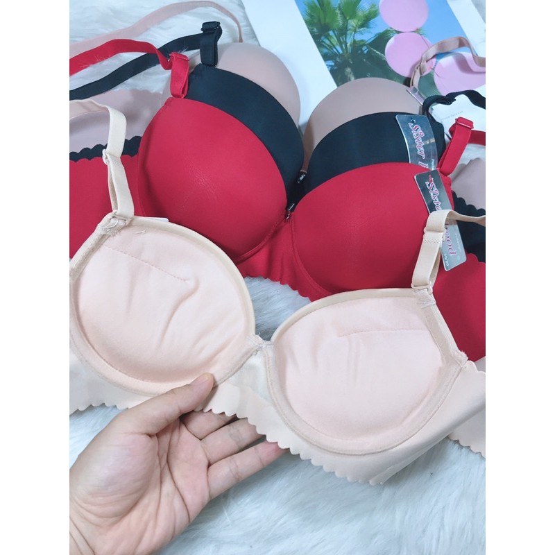 Áo ngực Thái Lan,áo lót siêu đẩy ngực đệm dày hàng SISTERHOOD 1843 nhập khẩu Thái Lan