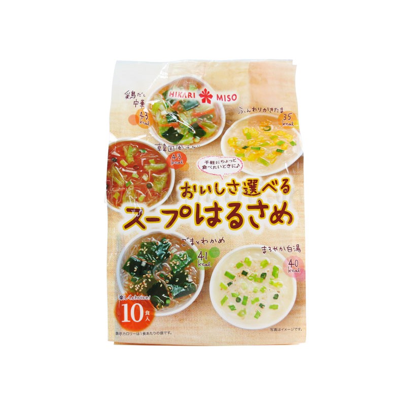 MIẾN ĂN LIỀN HIKARI MISO 5 VỊ 126G (10 PHẦN ĂN) - Hachi Hachi Japan Shop