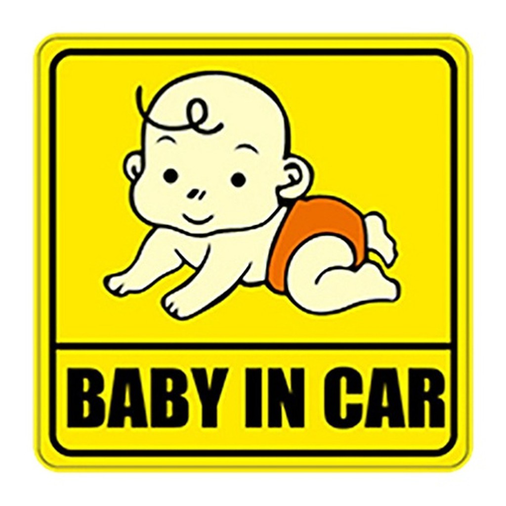 Miếng dán phản quang xe ô tô Mama In Car tiện ích