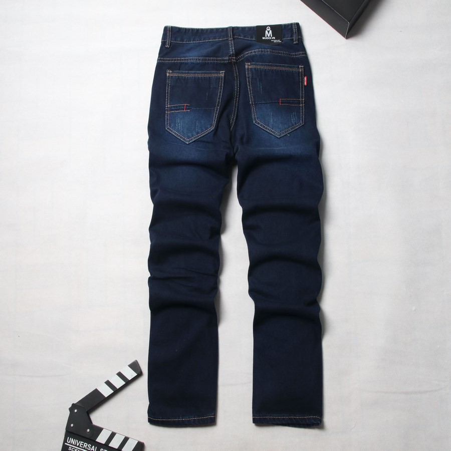 Quần jean nam xanh đen ống suông [FREESHIP] D150 shop Địch Địch chuyên quần rin nam