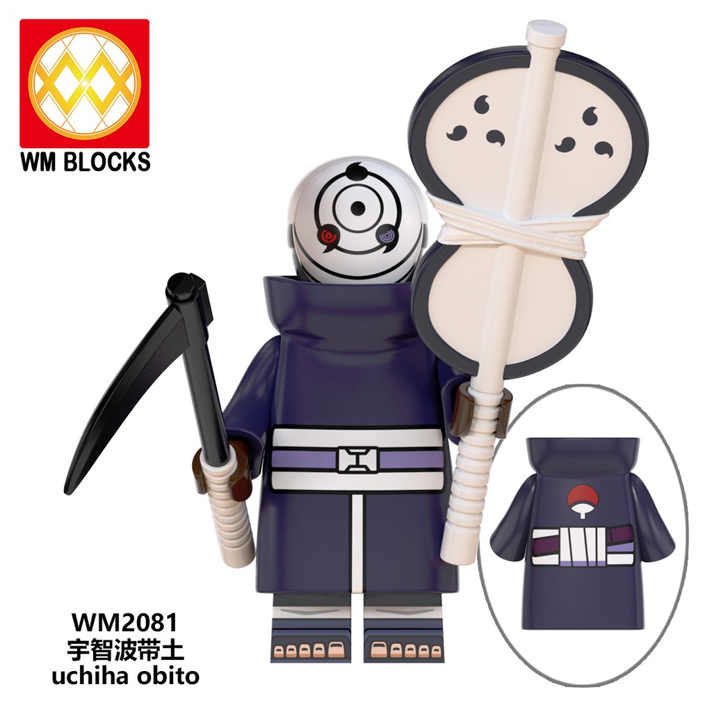 Minifigures Các Nhẫn Giả Ninja Naruto Uchiha Obito - Uzumaki Naruto - Uchiha Sasuke - Hatake Kakashi WM6105 WM6106