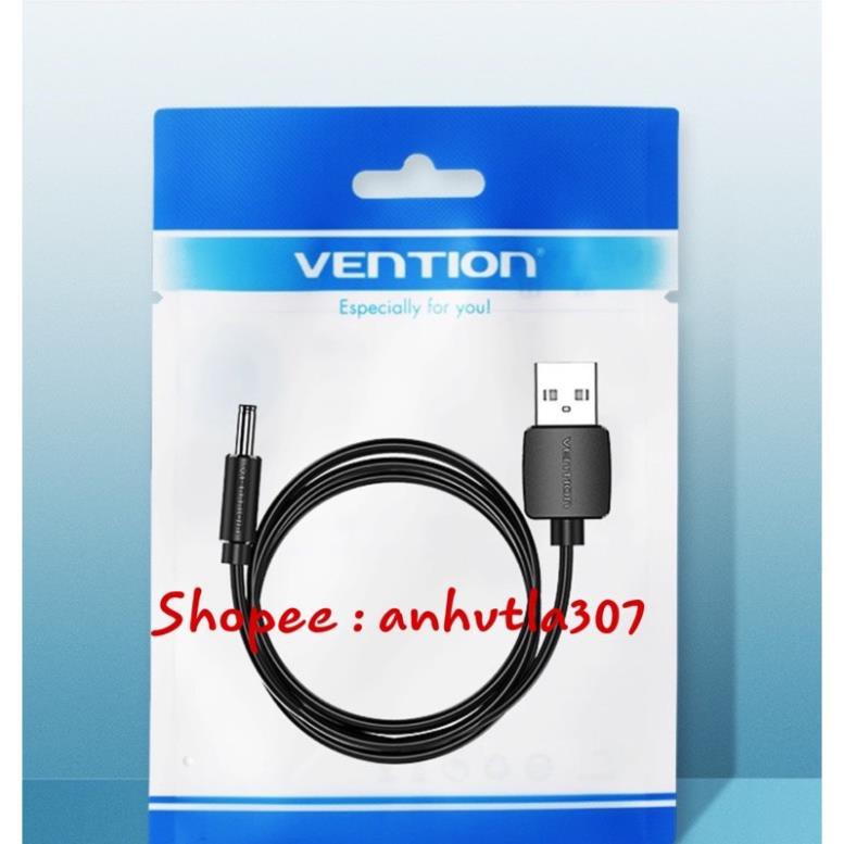 ★Chính hãng Vention★ Dây Cáp nguồn DC Đầu Cắm USB Sang 3.5*1.35mm ★ cho máy rửa mặt Foreo Luna ★ Pebble Lisa ★ Halio