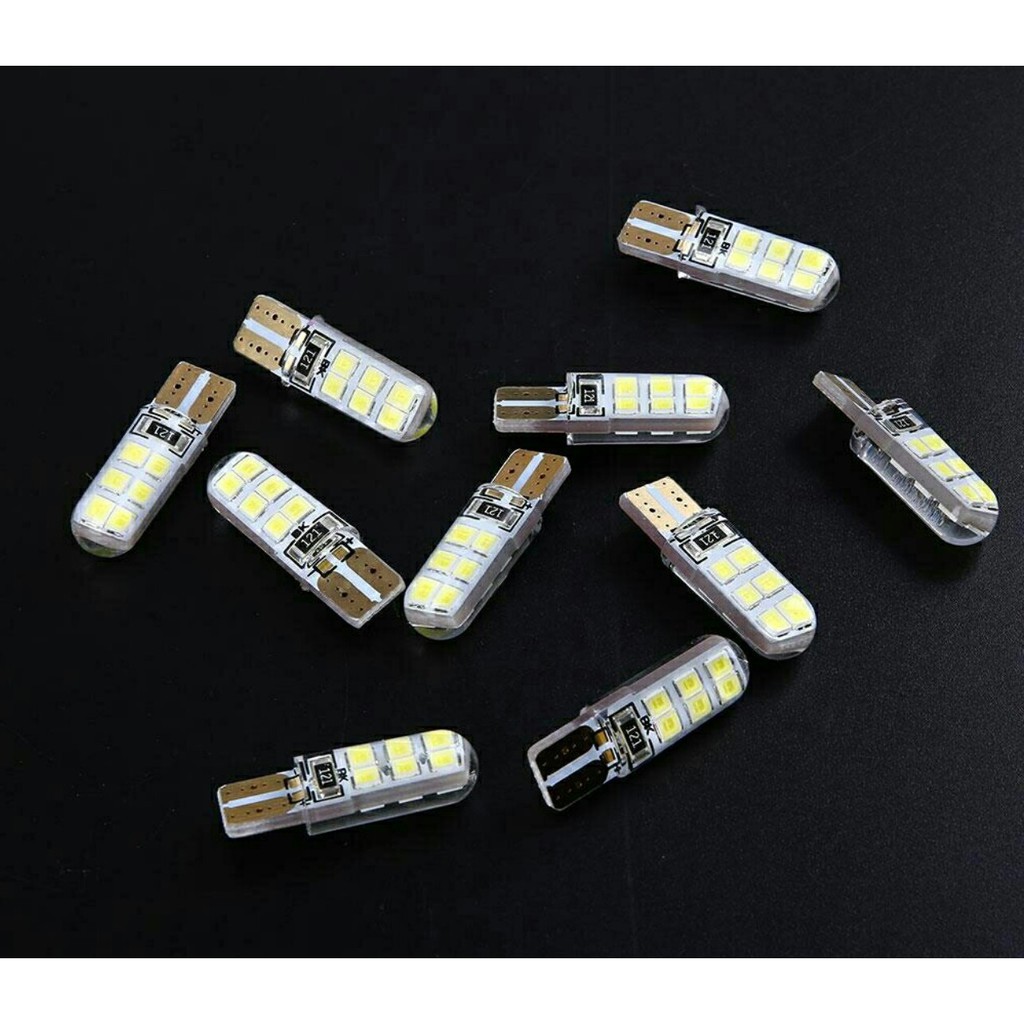 Bóng Đèn Led Demi, Xi Nhan Chân T10 Loại 12 Chip SMD Siêu Sáng