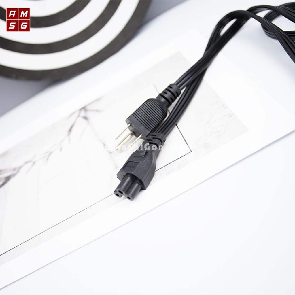 Dây Nguồn Laptop Dẹt Dài 1.5m. Dây nguồn dẹt [tốt] cắm cho adapter Laptop, adapter nguồn.DNLD1 TMShop