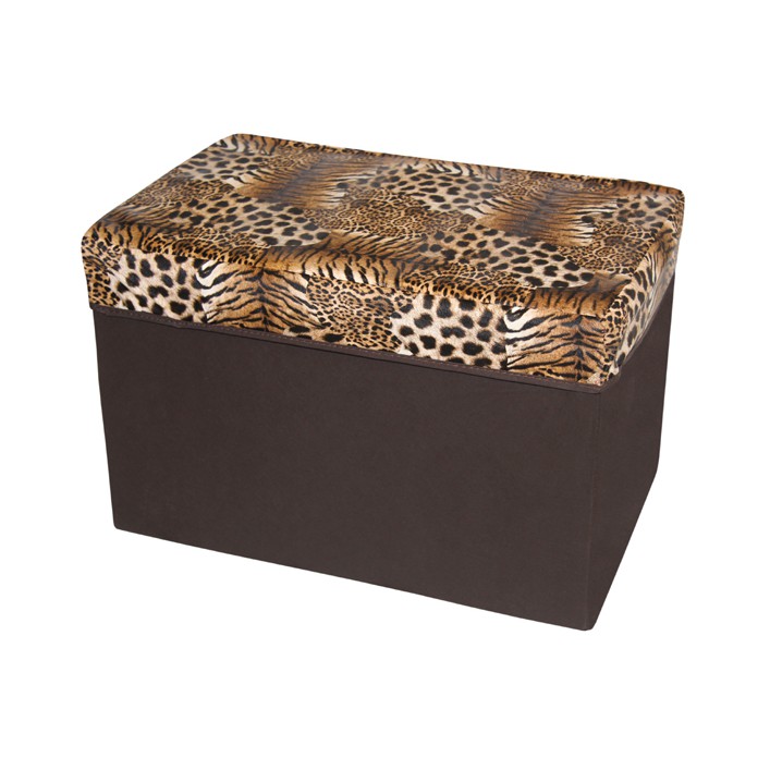 Ghế đựng đồ nắp da hình chữ nhật – 50x30x30cm tienich168