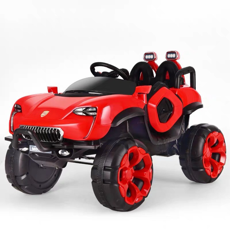 Ô tô xe điện địa hình MDX911 đồ chơi vận động cho bé 2 chỗ bảo hành 6 tháng (Đỏ-Trắng-Xanh)