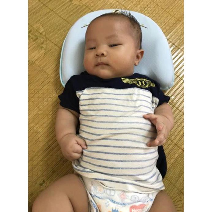 [CHÍNH HÃNG] Gối Cao Su Non BABYMOOV Chống Méo Đầu Ở Trẻ Sơ Sinh Có Thiết Kế 4 Vùng Chặn Thông Minh Chống Ngạt