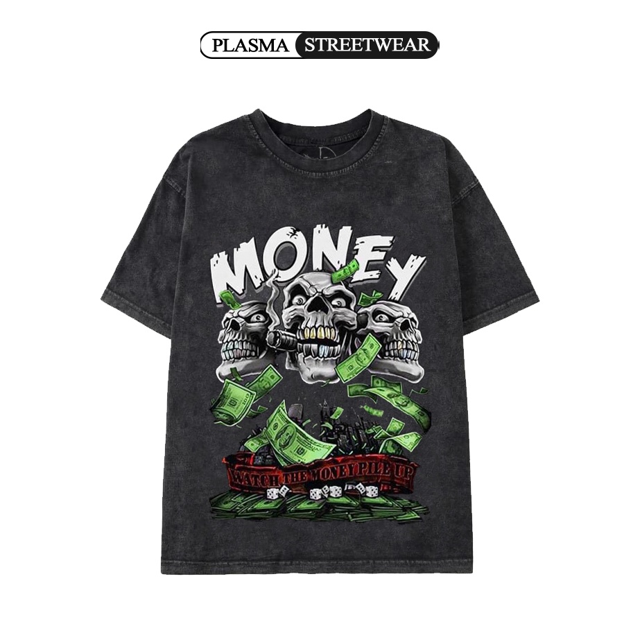 Áo thun Unisex MONEY Tee phông nam nữ tay lỡ oversize form rộng