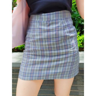 Chân váy caro chữ A LEI (Ảnh thật ở cuối)