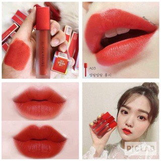 CAM KẾT CHUẨN AUTH Son Kem Lì Black Roge màu #A03 Đỏ gạch pha cam siêu đẹp siêu lì