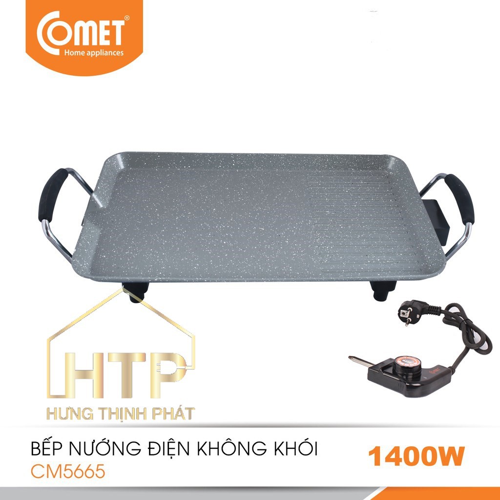 Bếp nướng điện không khói Comet CM5665 - Hàng Chính Hãng (Bảo Hành 12 Tháng)