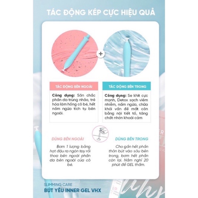 Bút yêu inner Gel VHX vịnh Hồng Xuân Slimming care đũa thần sẽ khít