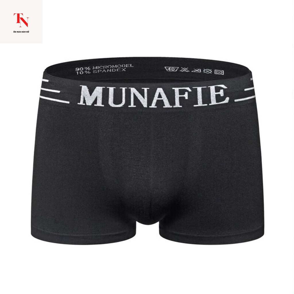 Quần lót nam Munafie cao cấp, quần sịp nam boxer chất vải cotton co dãn, thoáng mát - Tình Ngọc Store