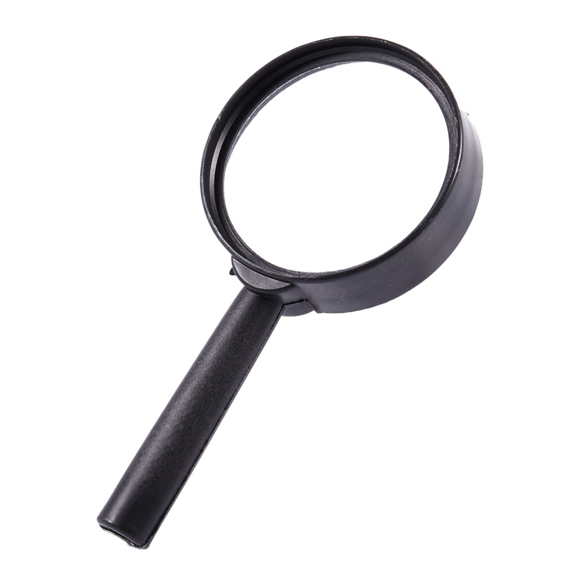 Kính lúp 3X cầm tay khung nhựa màu đen 40mm
