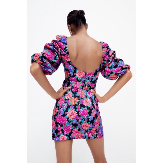 Váy hoa kèm belt ZARA AUTH Size XS