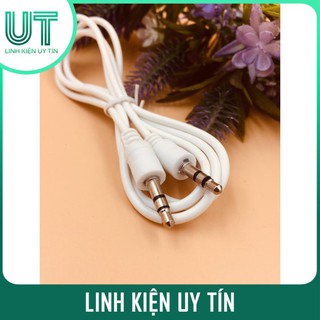 Dây Audio 3.5MM Đực Đực 1 Mét Màu Trắng Dây AUX