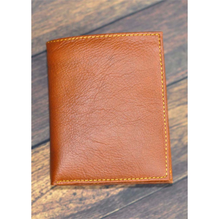 Ví da bò nguyên miếng BH - 1 năm, ví nam dáng đứng. VN-001