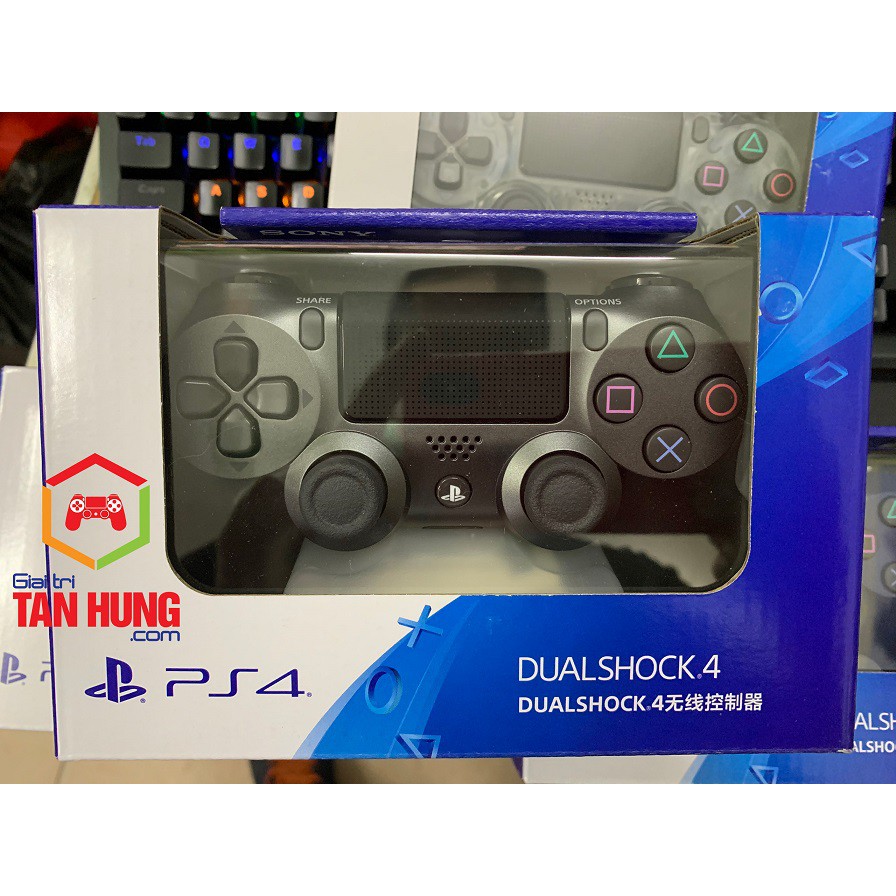 Tay Cầm PS4 Slim Pro DualShock 4 màu Ghi Đen CH Full Box New Seal 100%