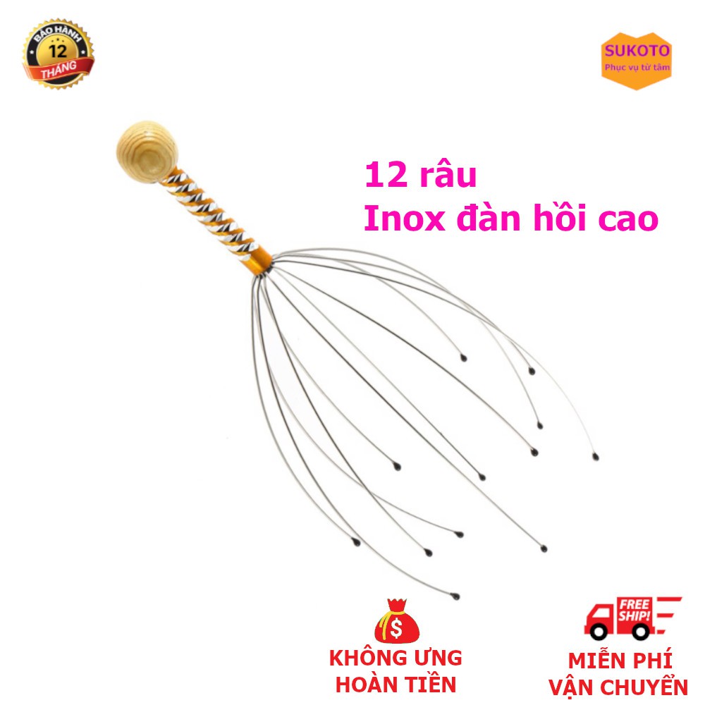 Cây Massage Đầu Cổ Sukoto, Giúp Ngủ Ngon Sâu Giấc, Tuần Hoàn Máu, Giải Toả Căng Thẳng