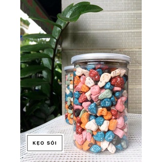 Kẹo sỏi đá nhân socola tuổi thơ hũ pet 500g