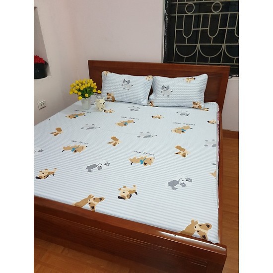 Chiếu điều hòa vải Tencel 2D - Con Chó