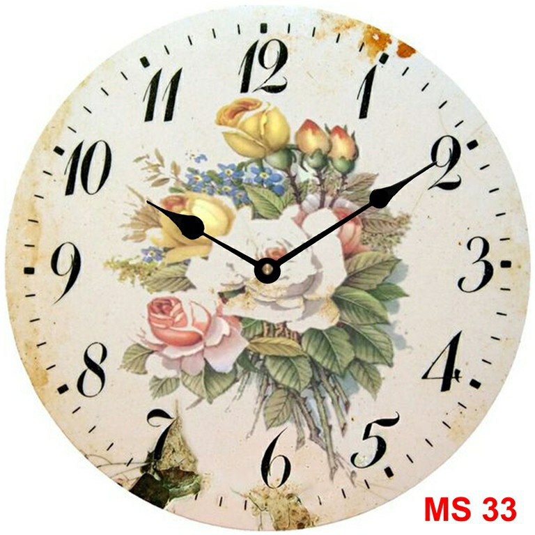 Đồng hồ treo tường phong cách cổ MS33