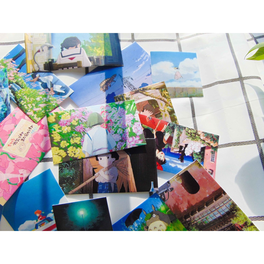 Hình dán trang trí ghibli studio size 3-5cm