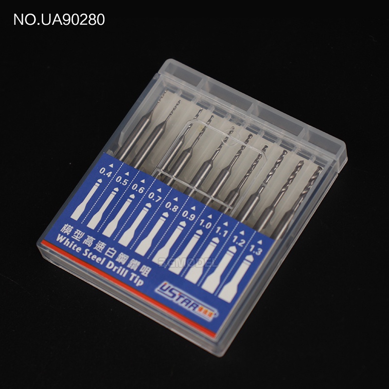 Bộ mũi khoan mô hình  UA-90250-UA90280 0.2mm-3.2mm Ustar