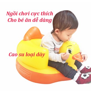 Ghế hơi tập ngồi hình thú cho bé cao su dày