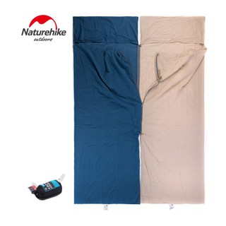 Túi ngủ mùa hè chống bụi, 100% cotton, gấp gọn dã ngoại cắm trại naturehike nh15s012-d