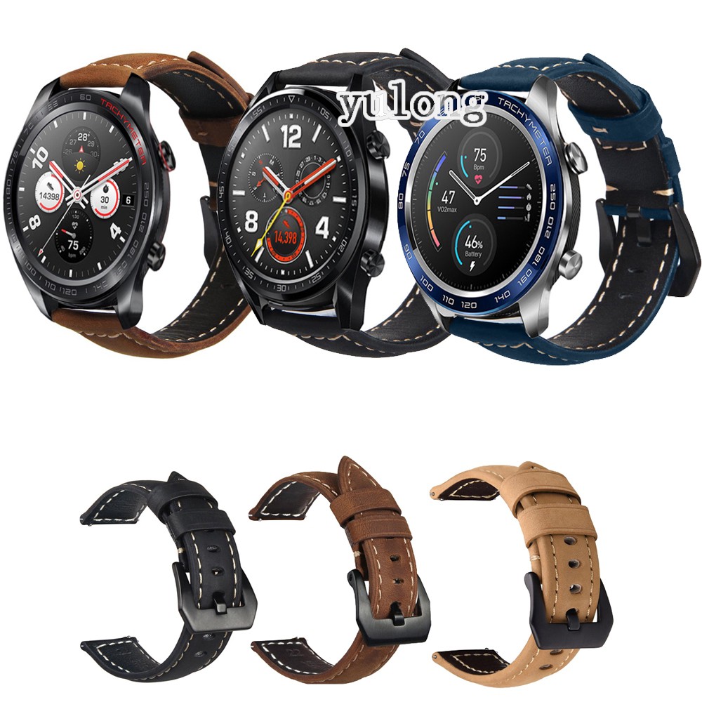 Dây đeo bằng da cho đồng hồ Huawei Watch GT2 GT3 GT 2 3 2e GT thumbnail