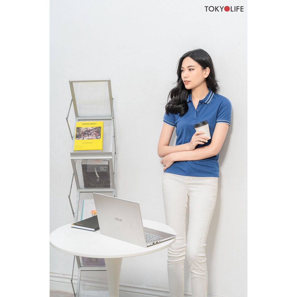 Áo Polo Nữ phông cộc tay, vải cotton Cao Cấp Thoáng Mát Thời Trang TOKYOLIFE I9POL002K